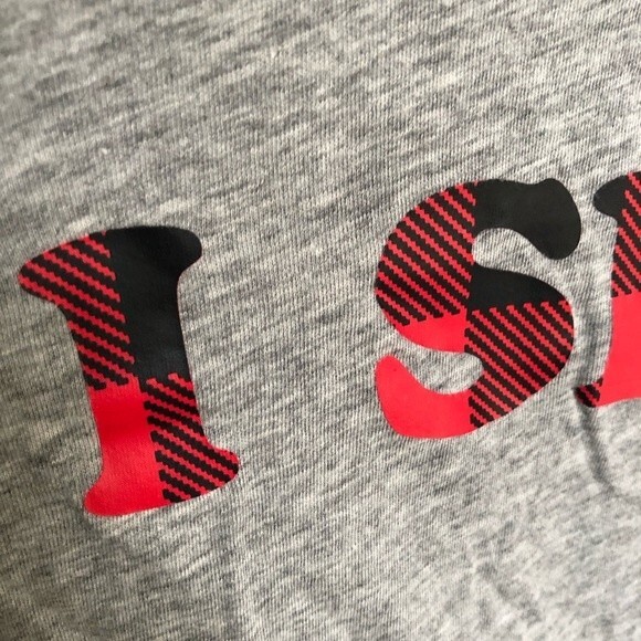 PINK Victoria' Secret I Sleigh Christmas Snow Graphic Tee Size XS - Picture 5 of 8